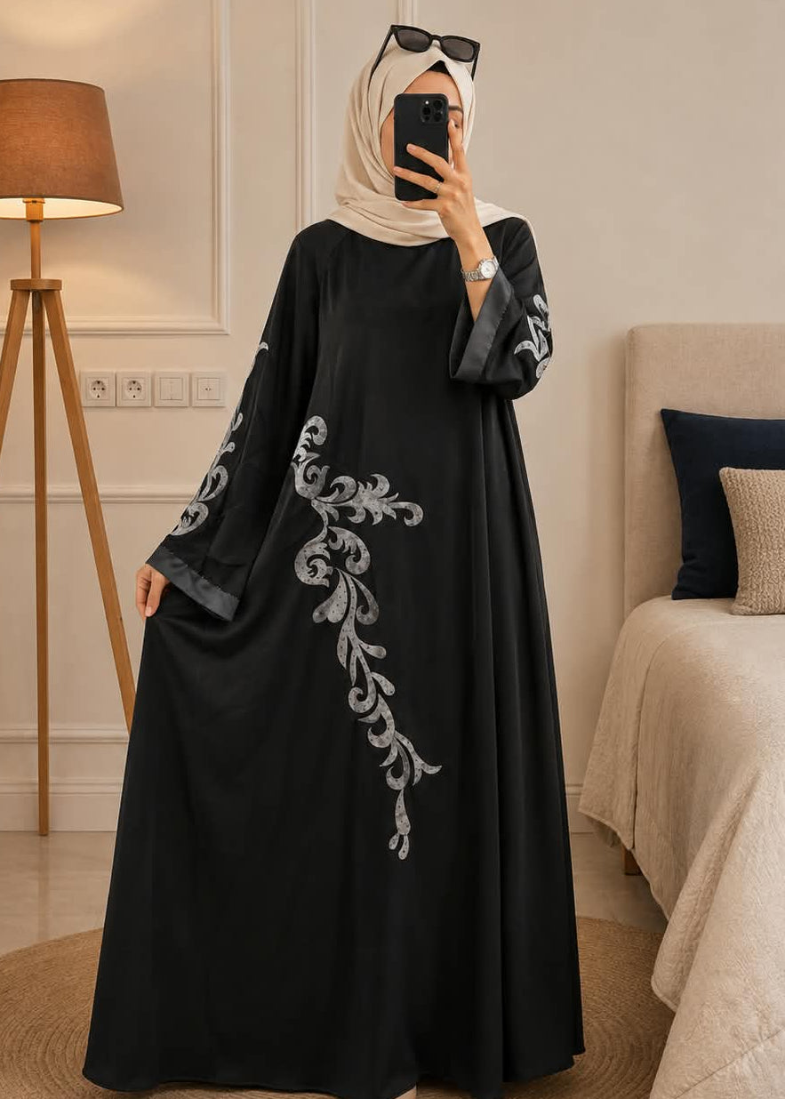 5578 - NEHAL ABAYA | BLACK