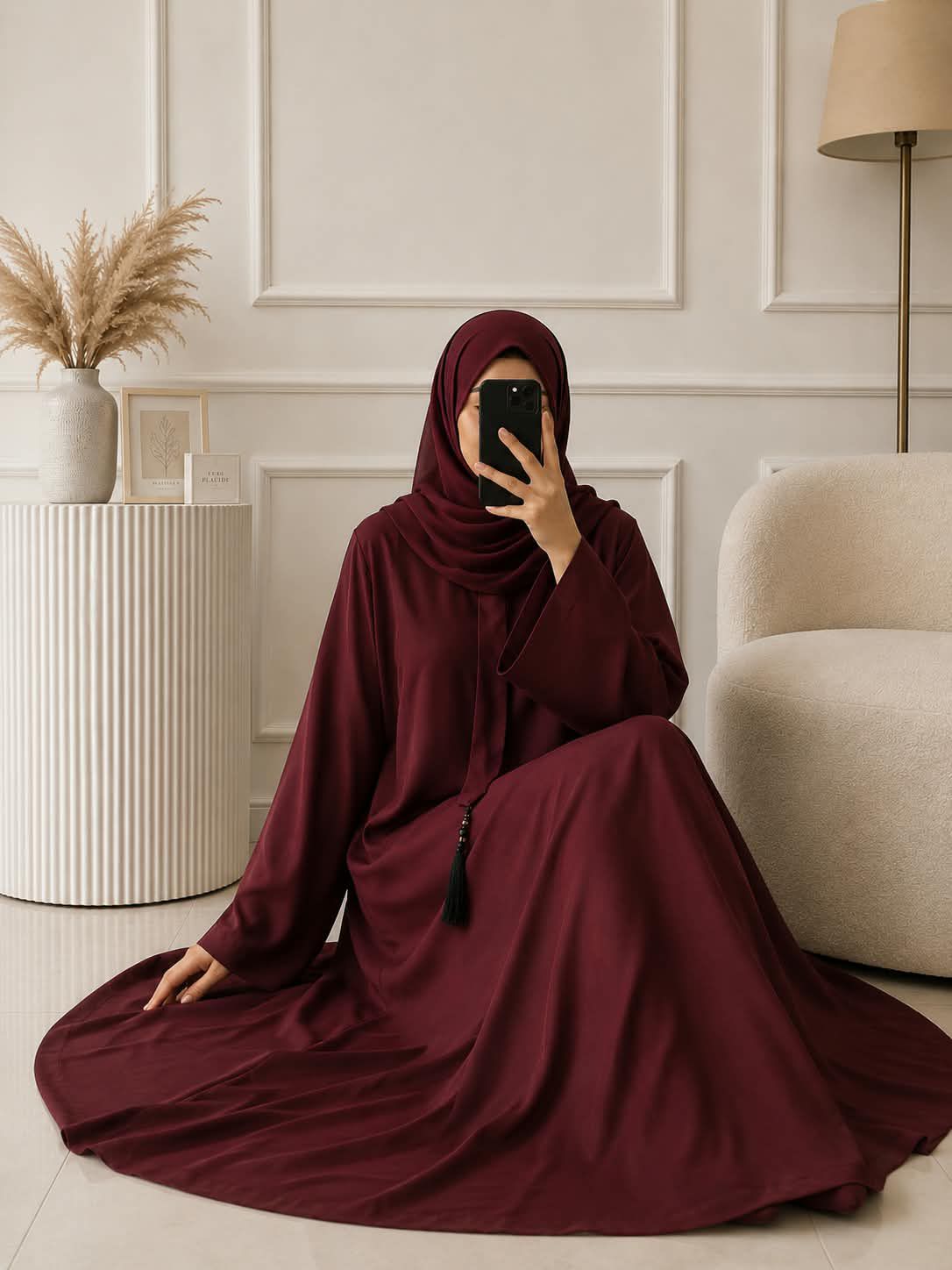 0031 - ZILAHA TEE ABAYA | RED
