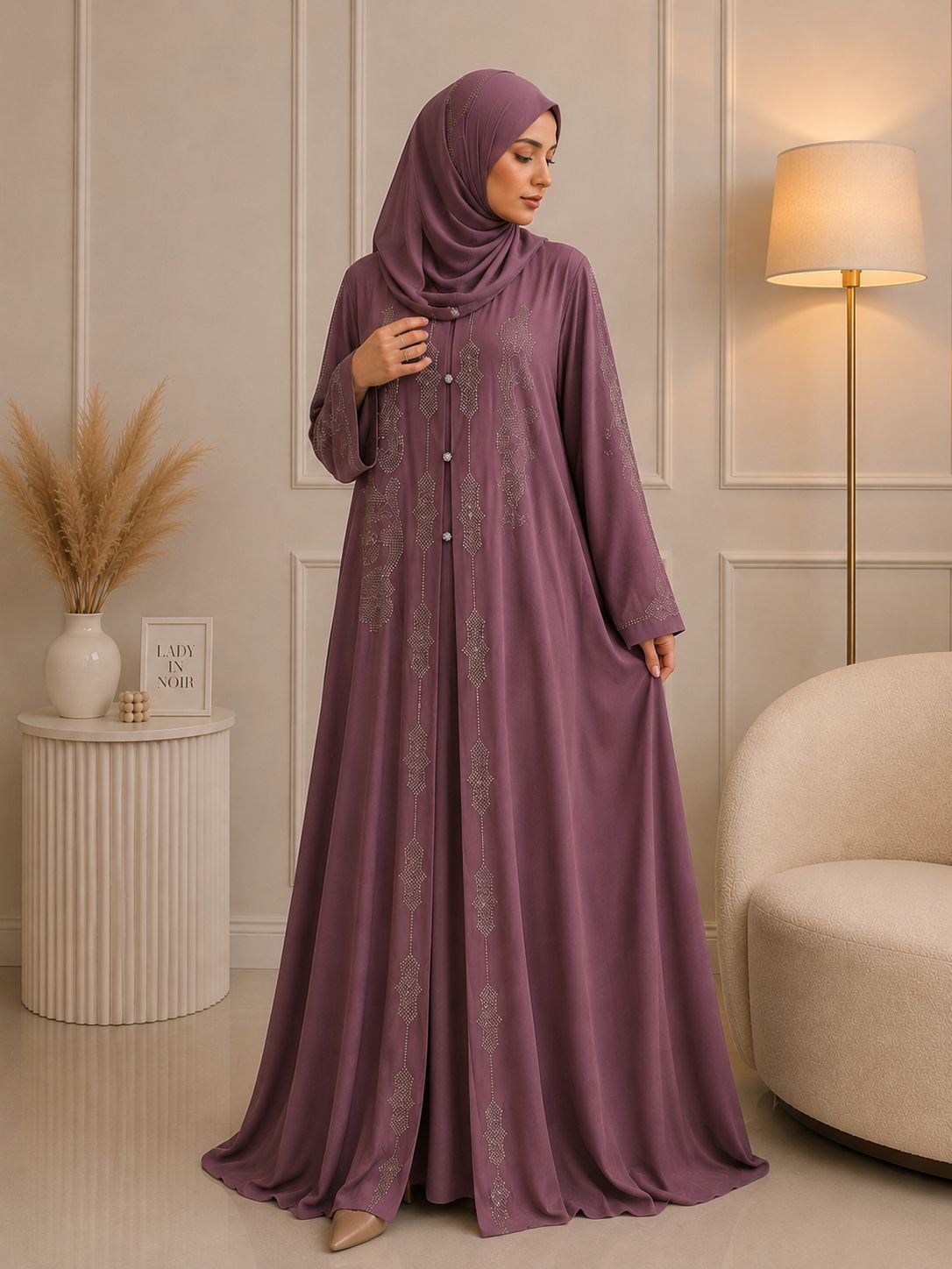 4567 - EMAL ABAYA | PINK