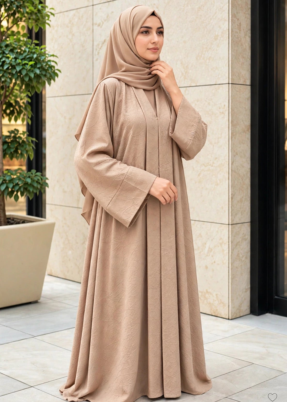 INZA KIMONO ABAYA | NUDE