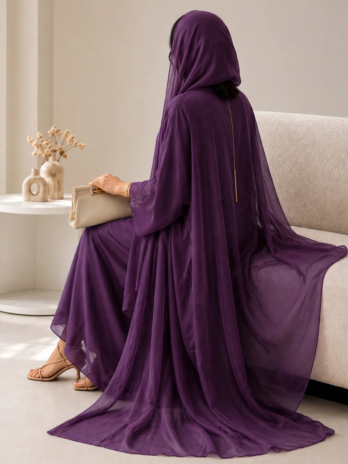 EZZAH DS ABAYA | PURPLE