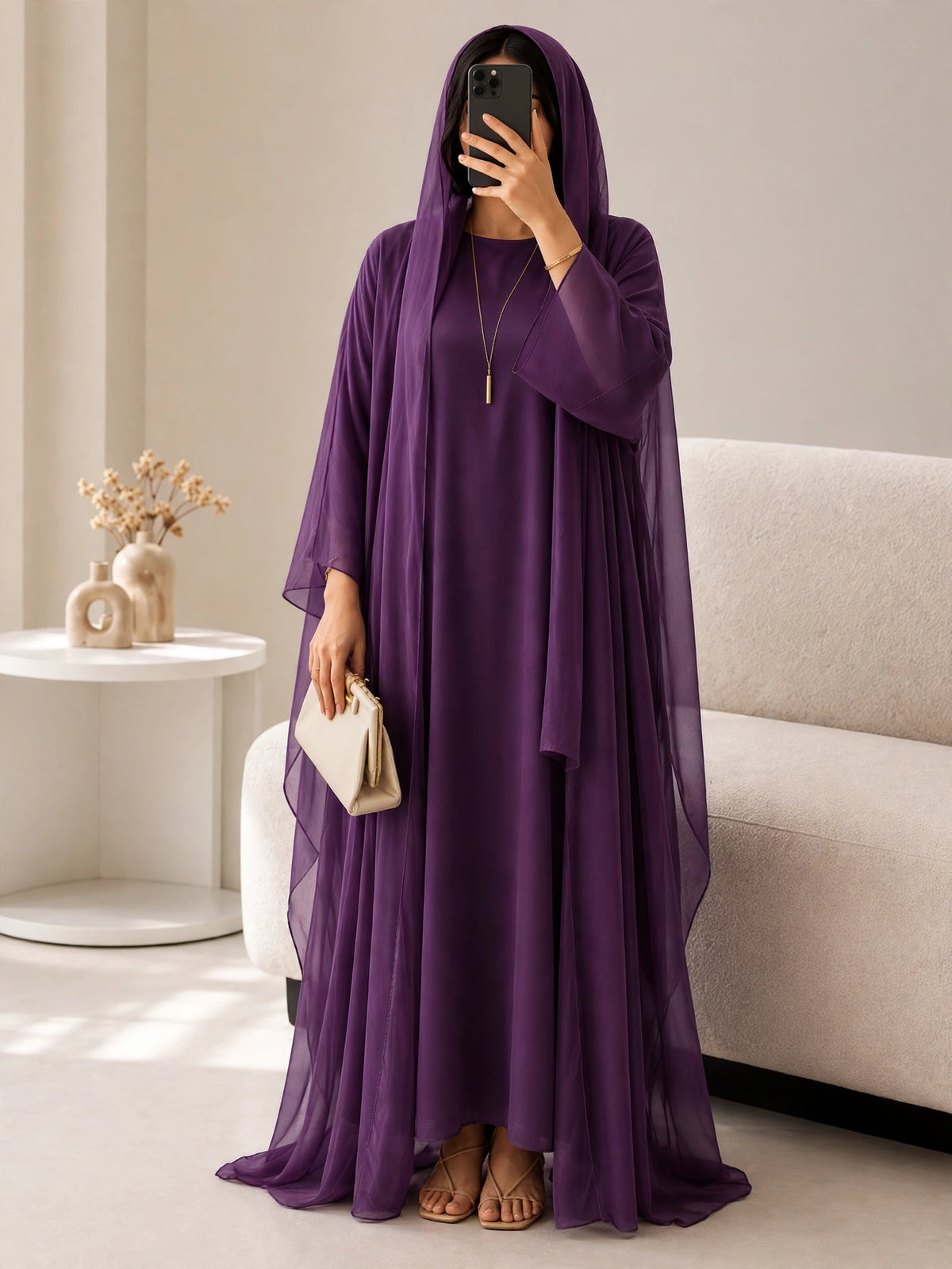 EZZAH DS ABAYA | PURPLE
