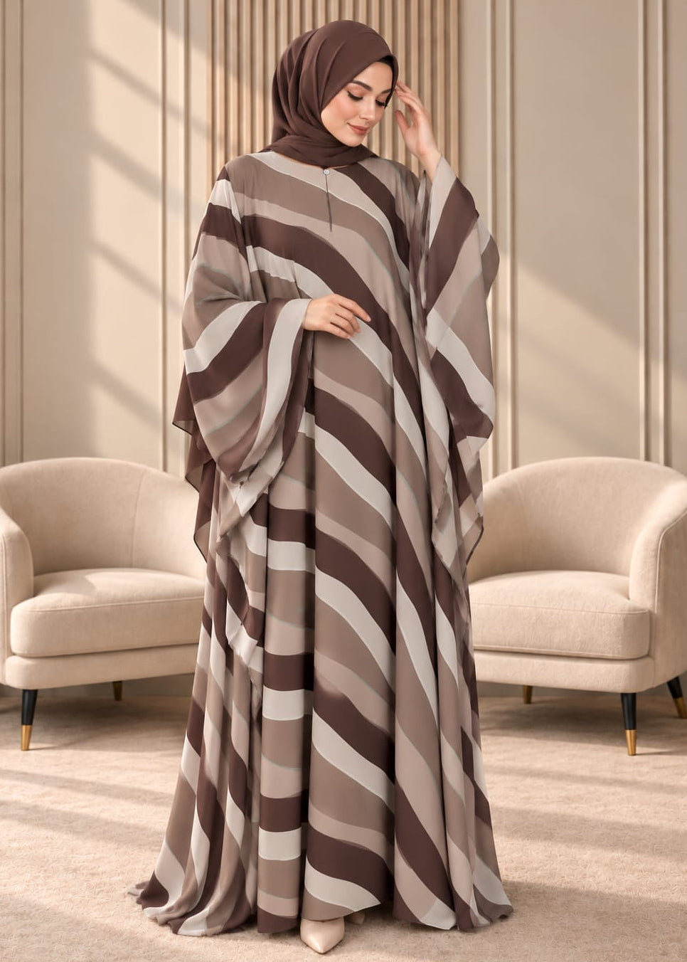 AAYAT KAFTAN ABAYA | NUDE