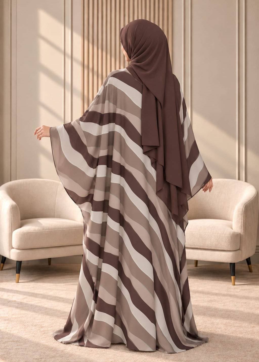 AAYAT KAFTAN ABAYA | NUDE