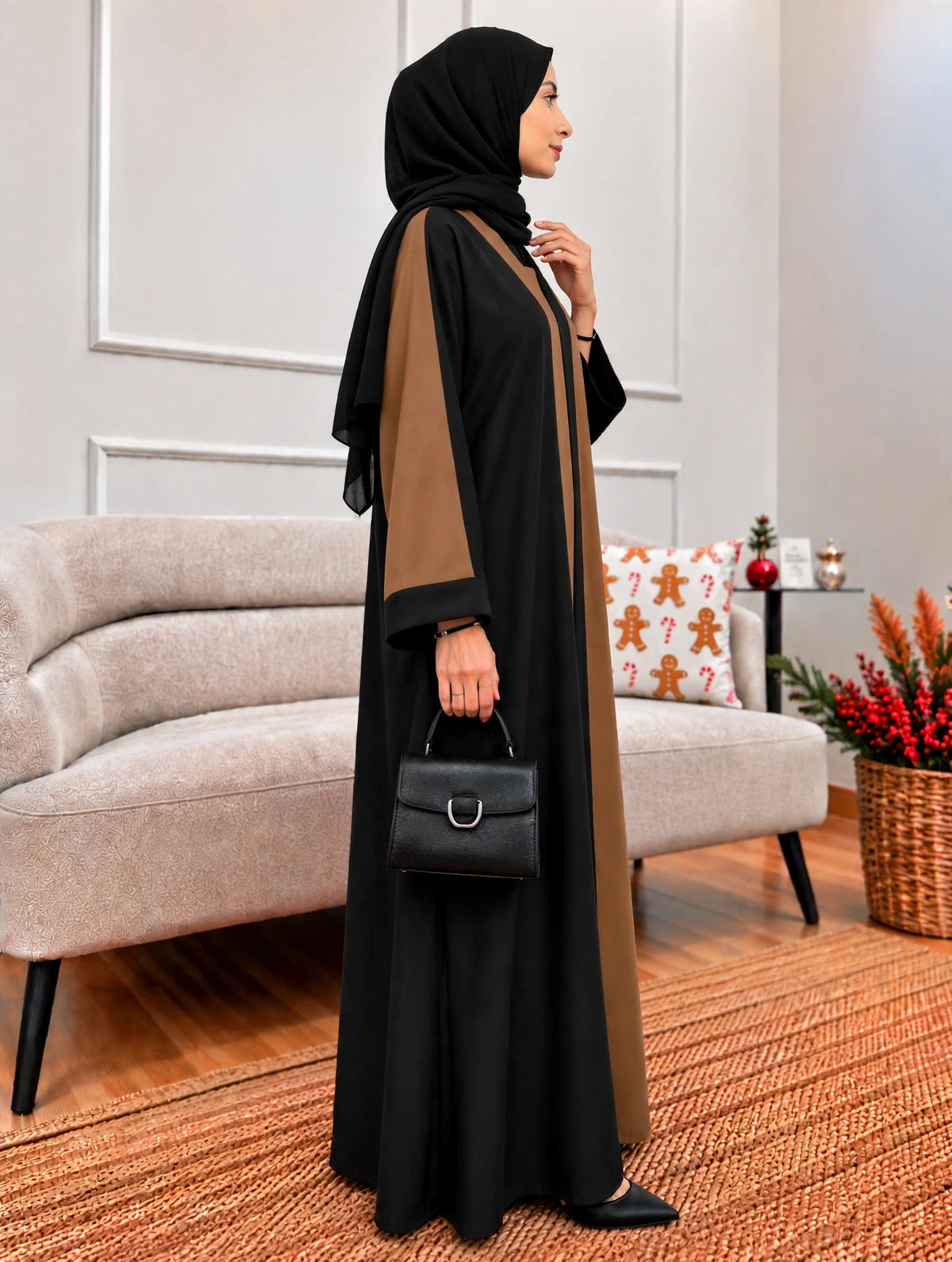 REEBA FULLY CLOSED ABAYA | COLLER BROWN