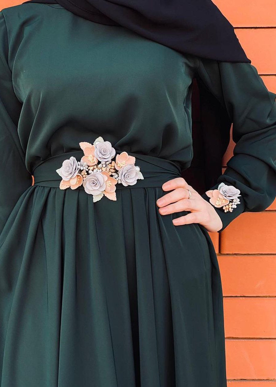 ALAYA CLASSIC BROACH ABAYA | TEAL