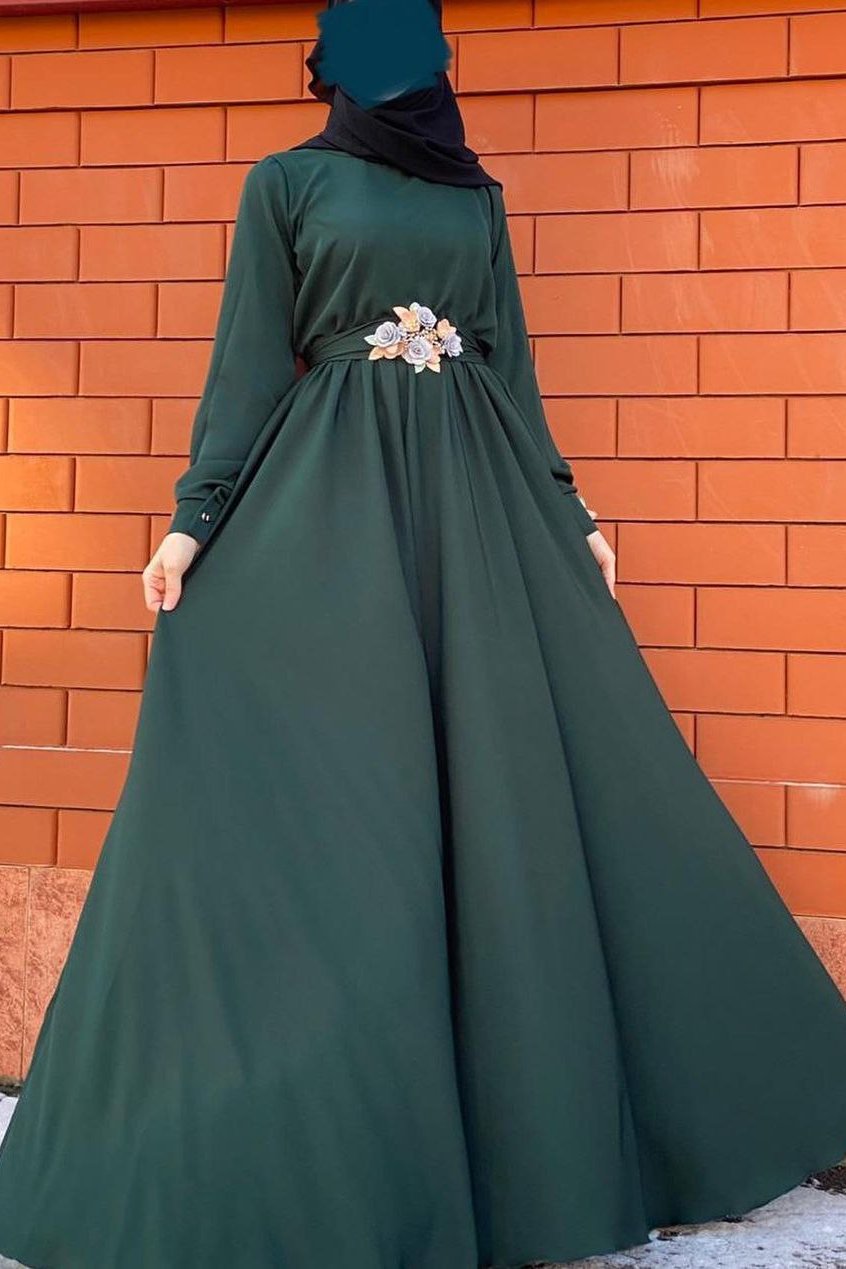ALAYA CLASSIC BROACH ABAYA | TEAL