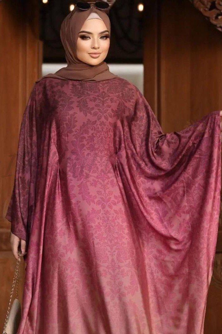 Aliza Orignal Printed Kaftan Abaya - ( SHADE 3 )
