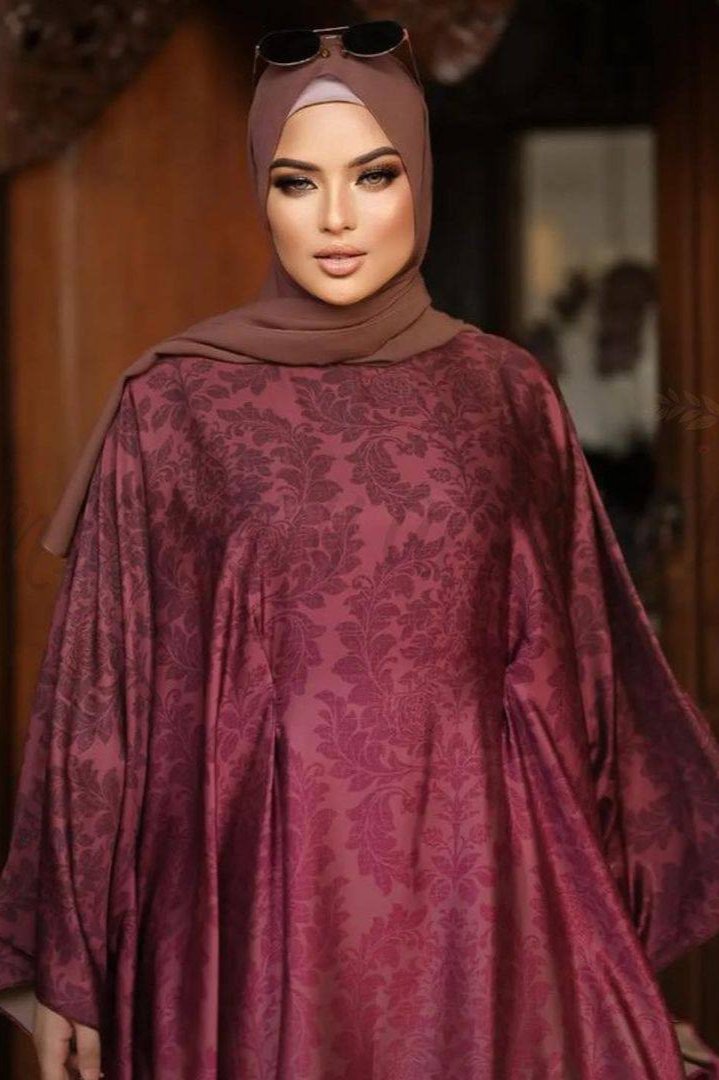 Aliza Orignal Printed Kaftan Abaya - ( SHADE 3 )
