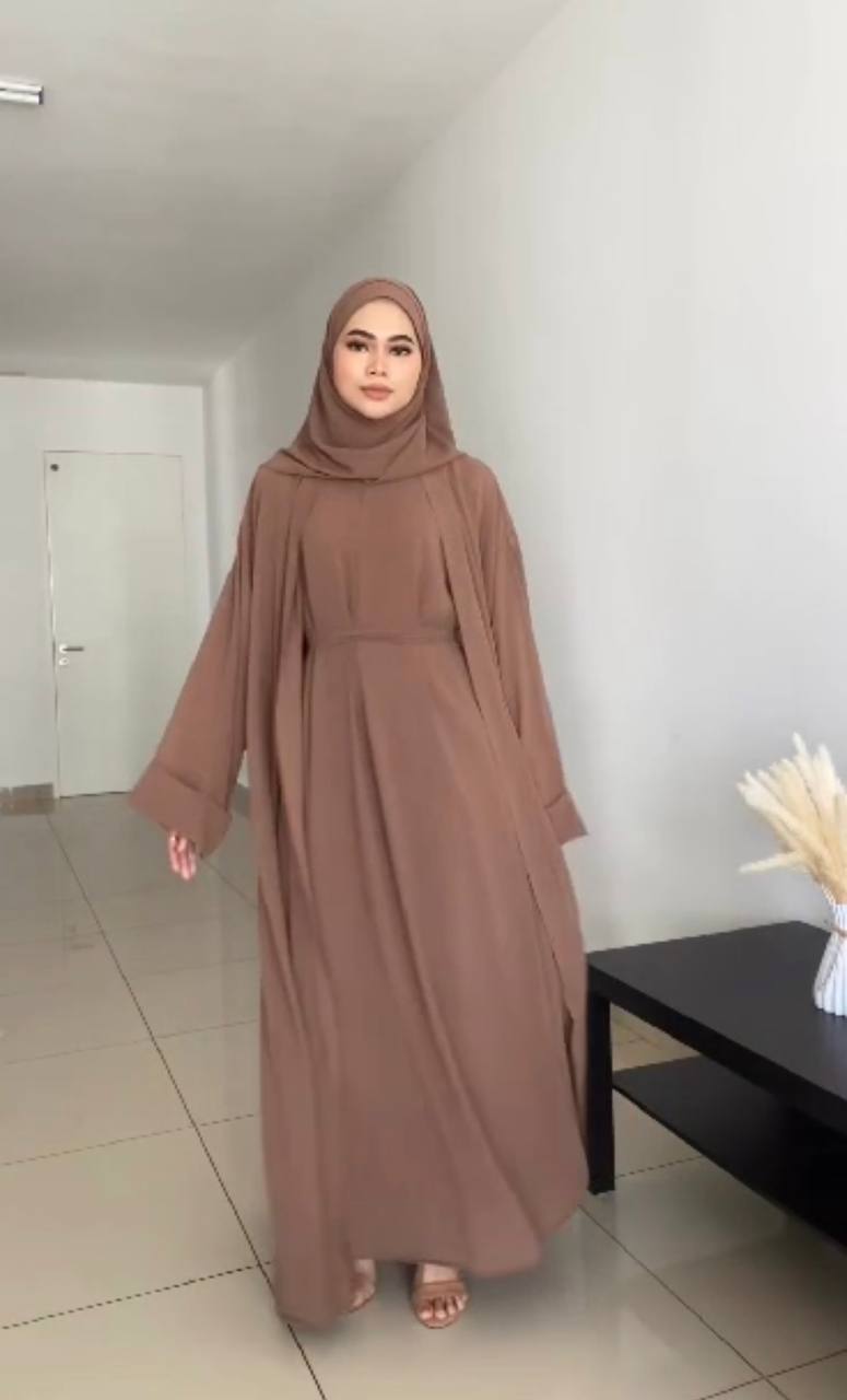 ANAM DOUBLE SHRUG ABAYA |