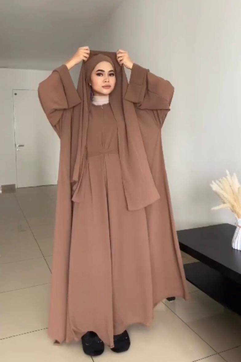 ANAM DOUBLE SHRUG ABAYA |