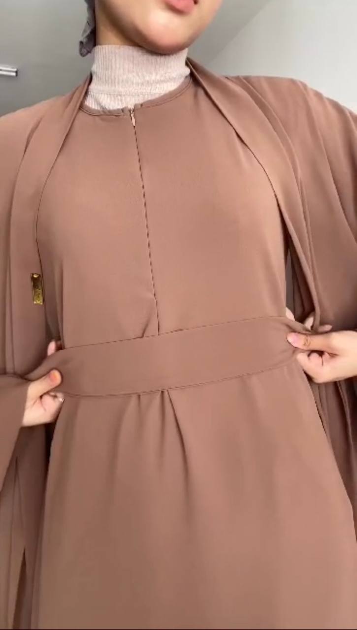 ANAM DOUBLE SHRUG ABAYA |