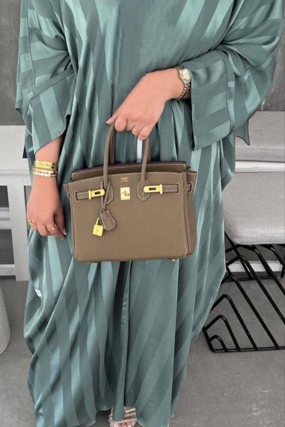 ANABIA KAFTAN ABAYA | SEA GREEN