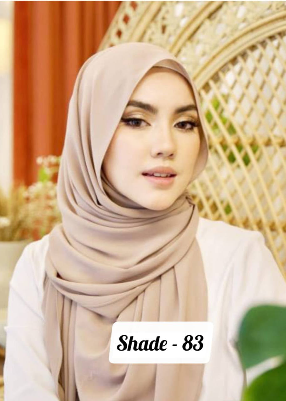 MALESHIAN CHIFFON STOLE | SHADE - 83