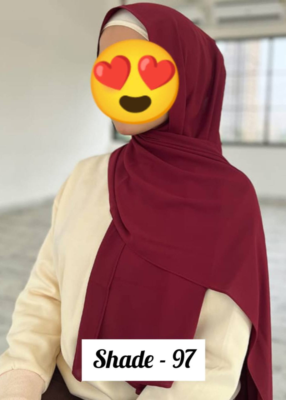 Maleshian Chiffon Stoles ( SHADE - 97 )