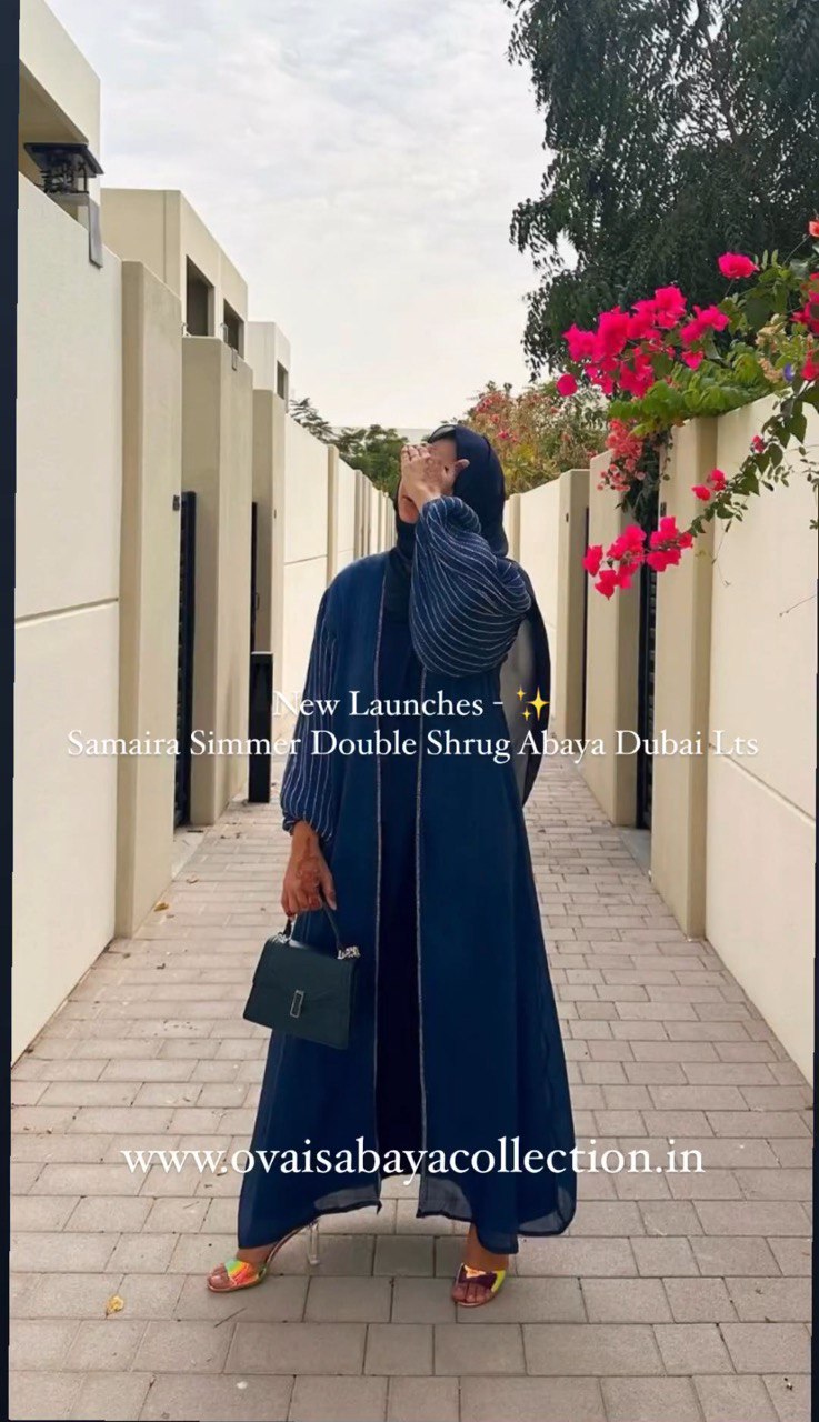 SAMAIRA SIMMER DOUBLE SHRUG ABAYA