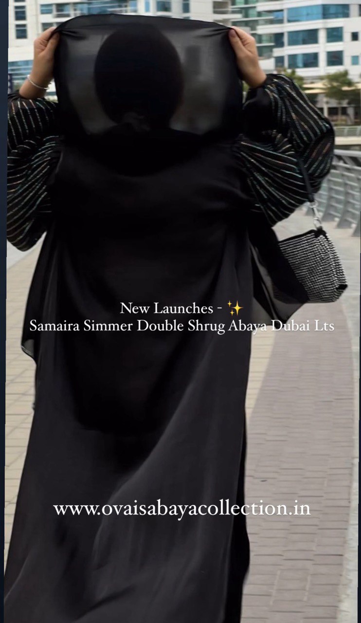 SAMAIRA SIMMER DOUBLE SHRUG ABAYA