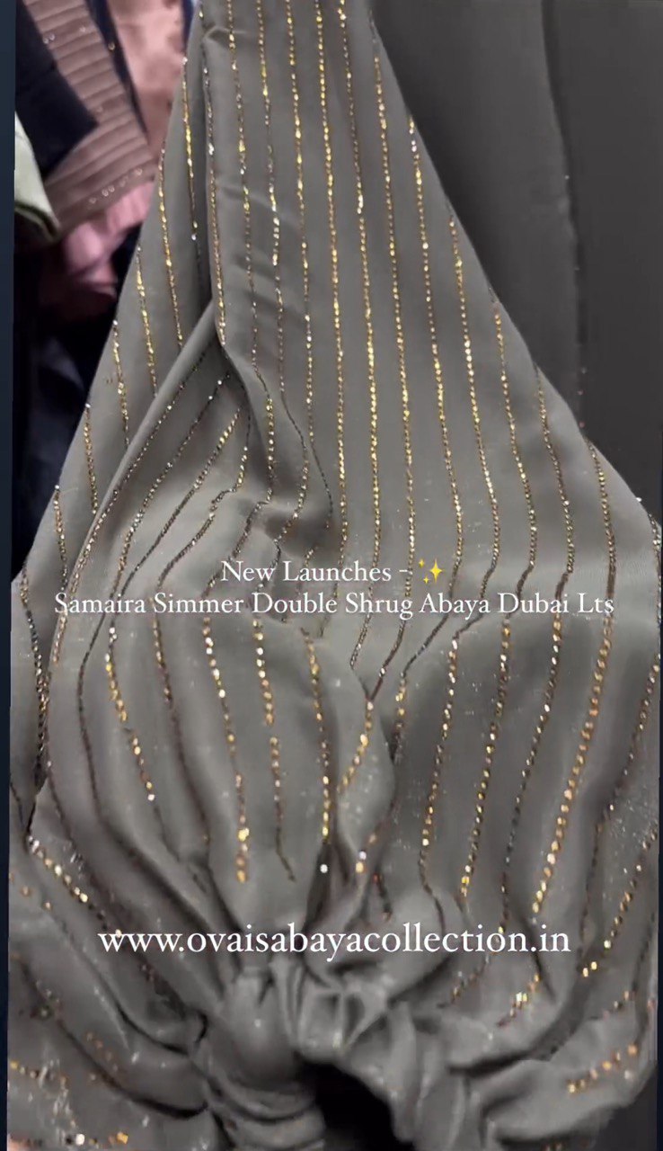 SAMAIRA SIMMER DOUBLE SHRUG ABAYA