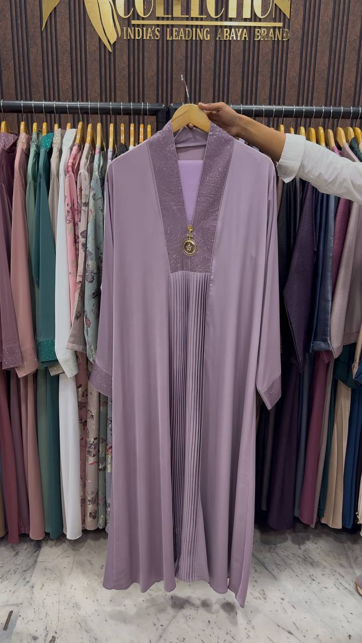URMISH STONE WORK ABAYA | LIL LAVENDER