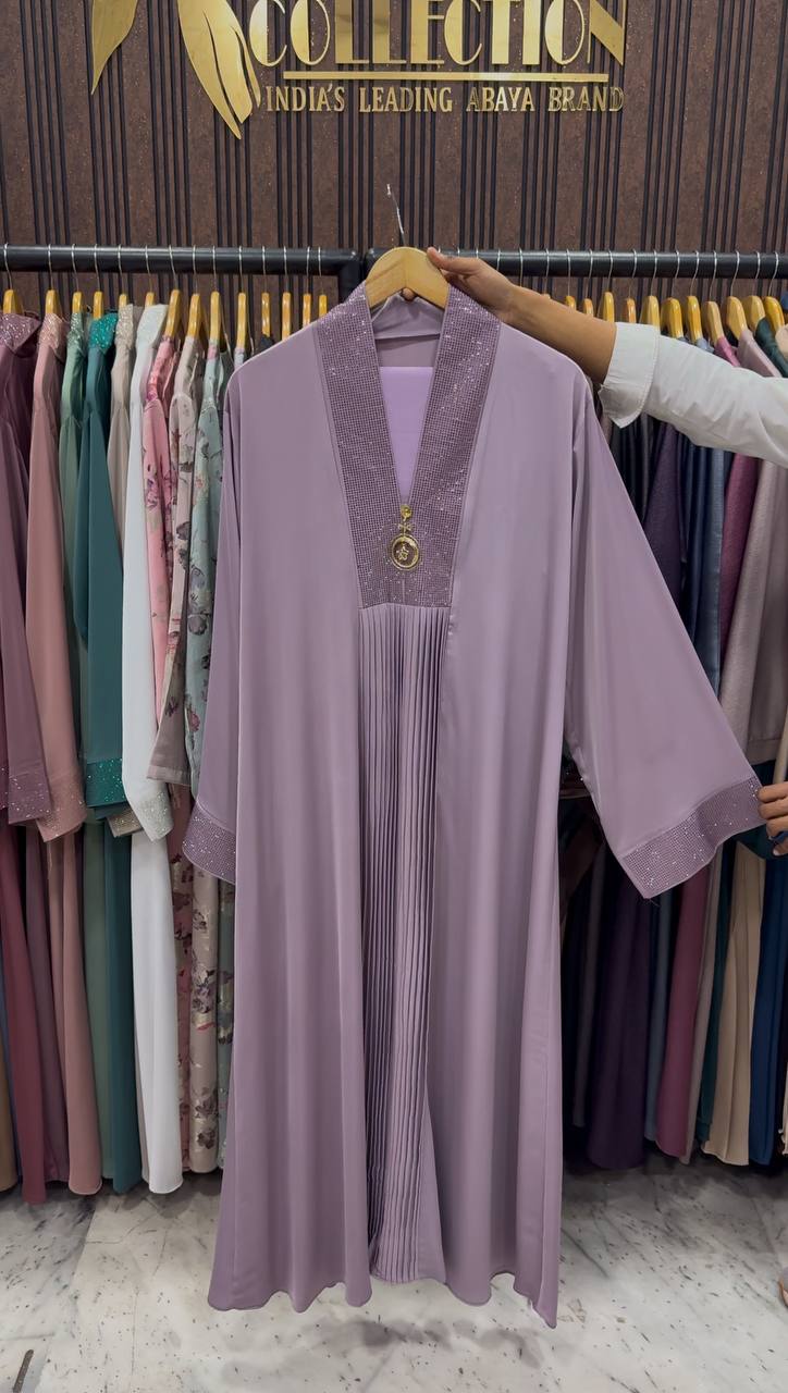 URMISH STONE WORK ABAYA | LIL LAVENDER
