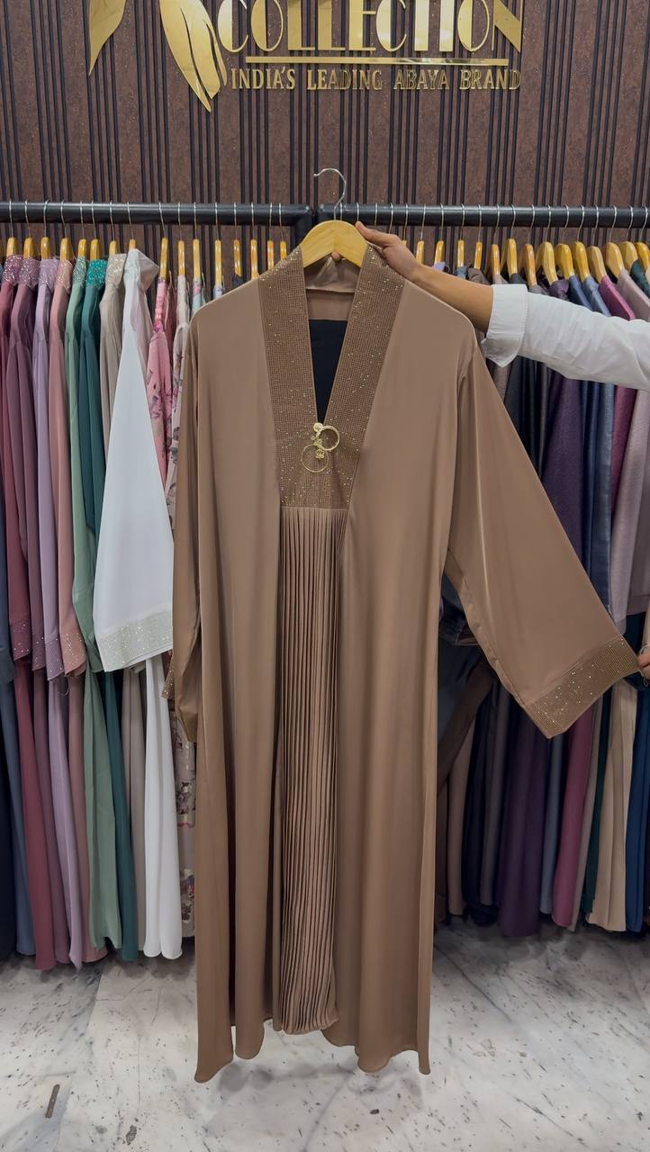 URMISH STONE WORK ABAYA | COPPER