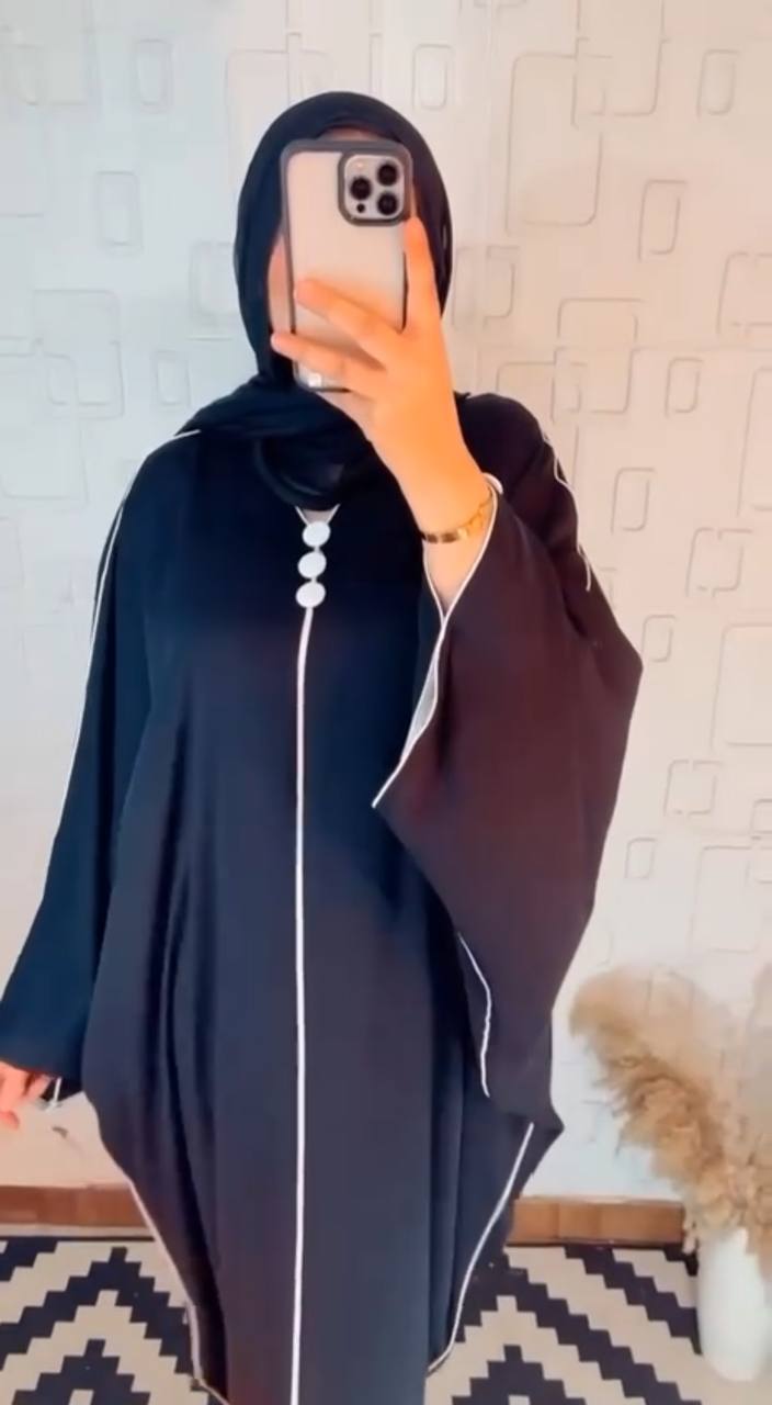 FERIHA KAFTAN ABAYA | BLACK