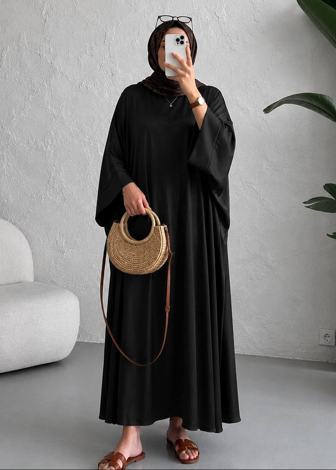AREBIAN SIMMER KAFTAN ABAYA | BLACK