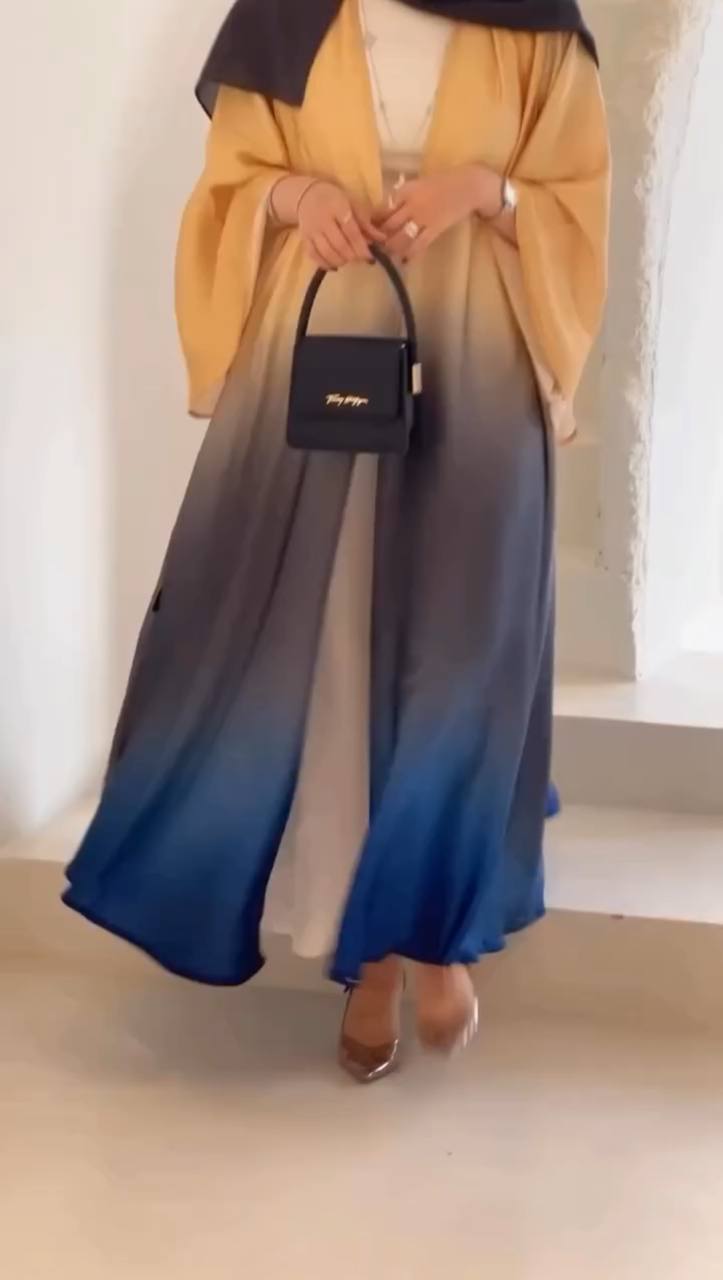 ASNIYA DOUBLE SHRUG ABAYA | BXN