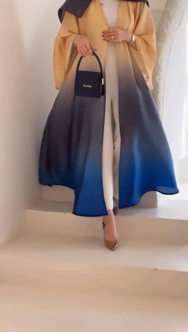 ASNIYA DOUBLE SHRUG ABAYA | BXN