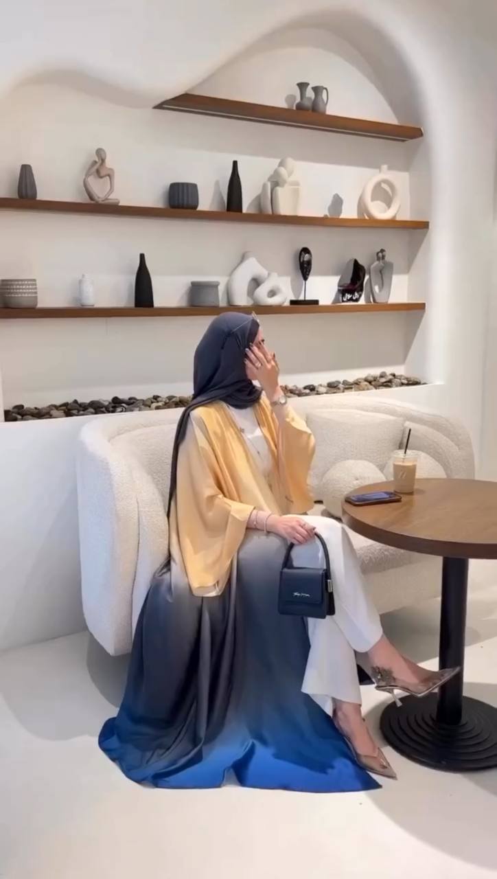 ASNIYA DOUBLE SHRUG ABAYA | BXN