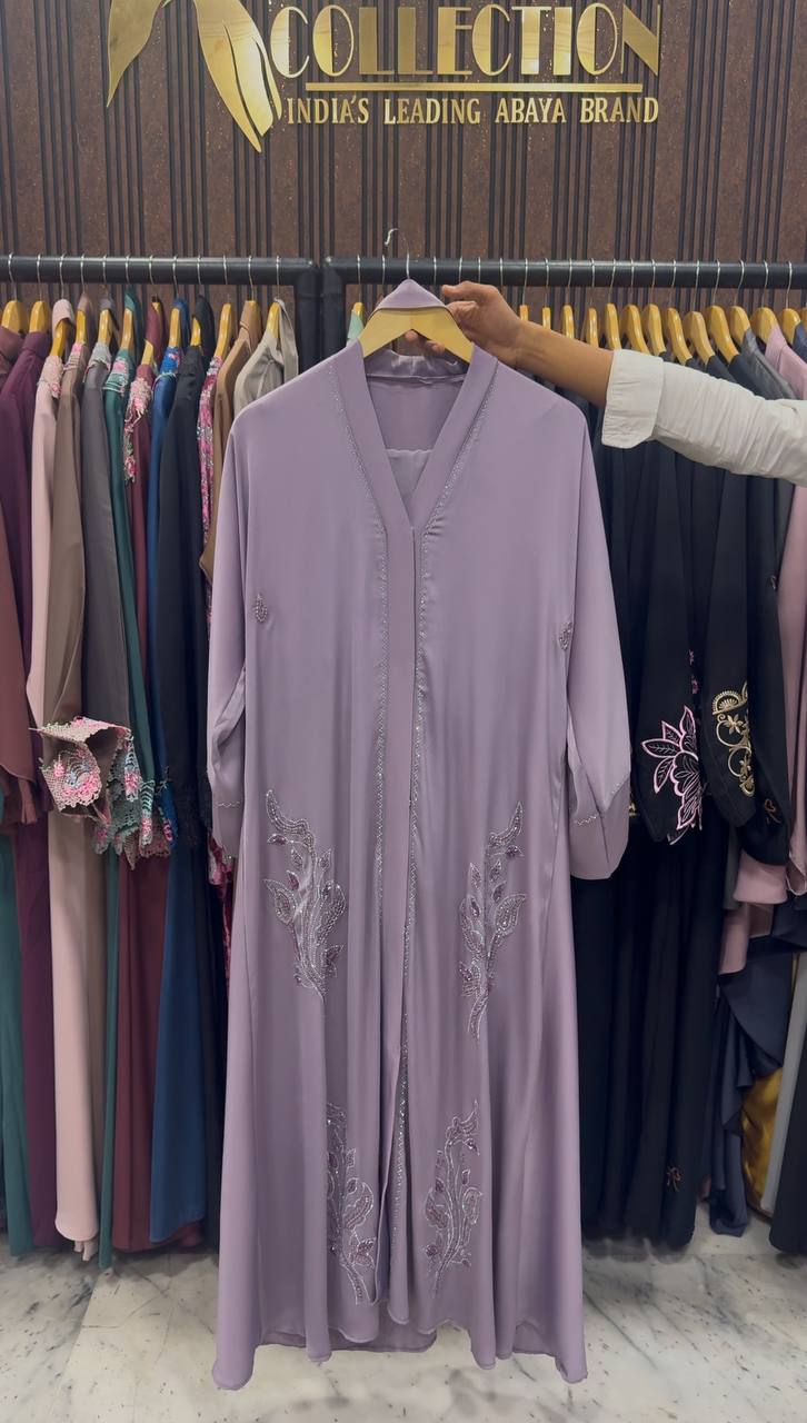 IFRAH FRONT OPEN ABAYA | LIL LAVENDER
