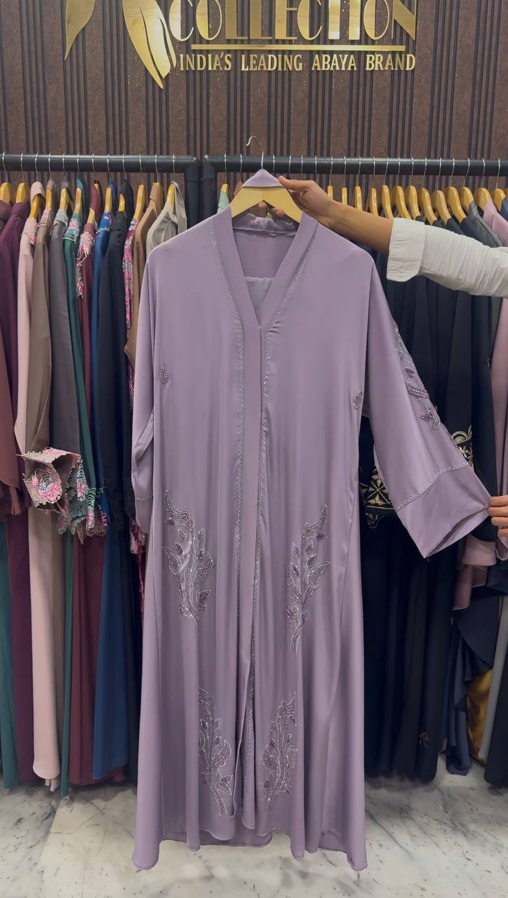 IFRAH FRONT OPEN ABAYA | LIL LAVENDER