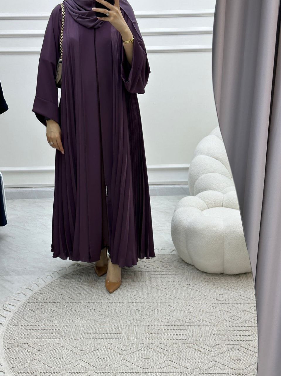 LIYANA FULLY CLOSED ABAYA | LAVENDER