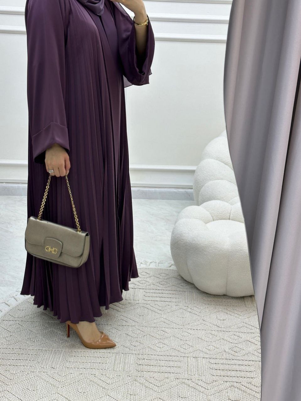 LIYANA FULLY CLOSED ABAYA | LAVENDER