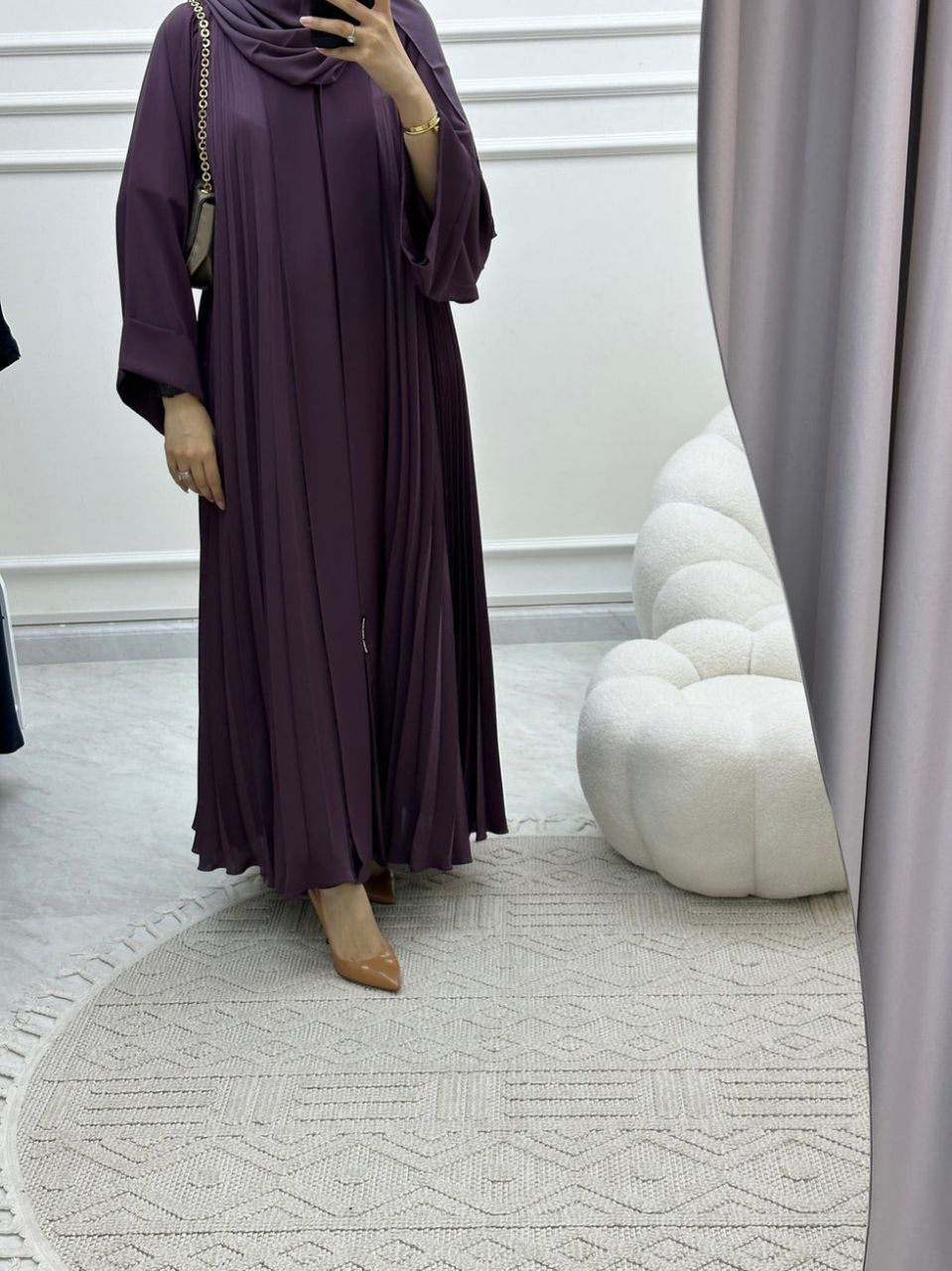 LIYANA FULLY CLOSED ABAYA | LAVENDER