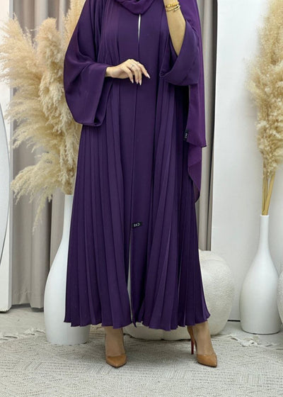 LIYANA FULLY CLOSED ABAYA | PURPLE