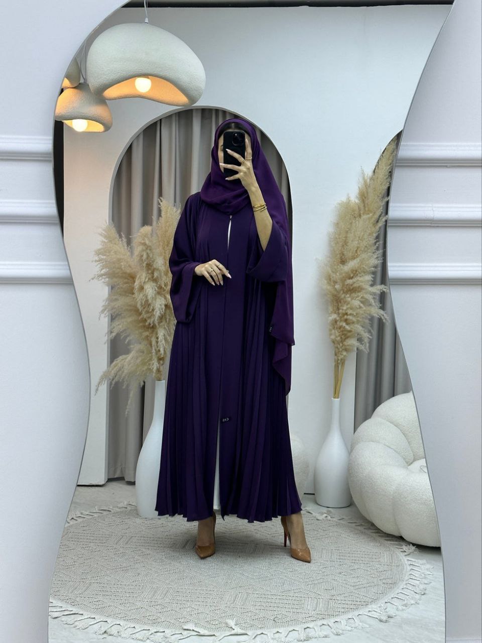 LIYANA FULLY CLOSED ABAYA | PURPLE