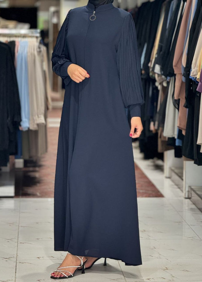 IRAM ZIPPER ABAYA | BLUE