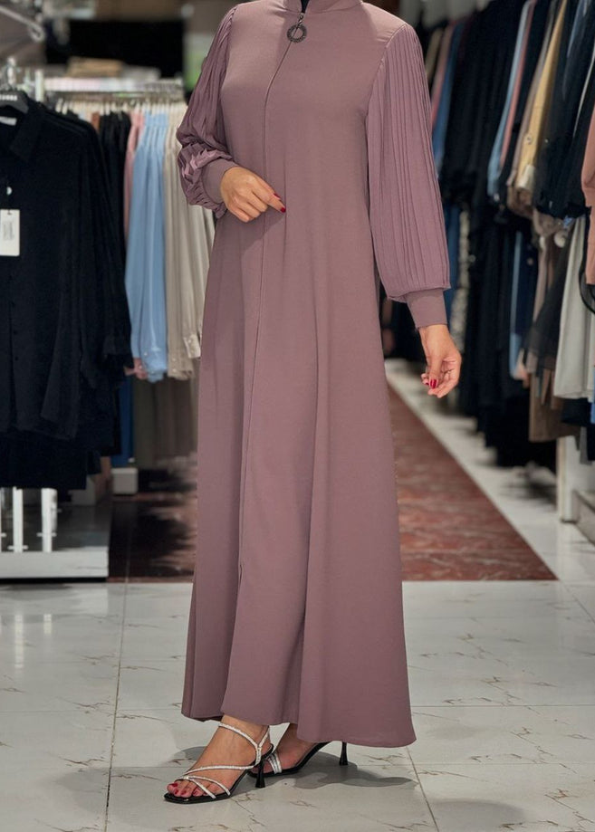 IRAM ZIPPER ABAYA | PINK