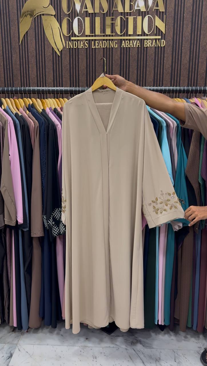 RIMSHA MODEST WEAR ABAYA | NUDE