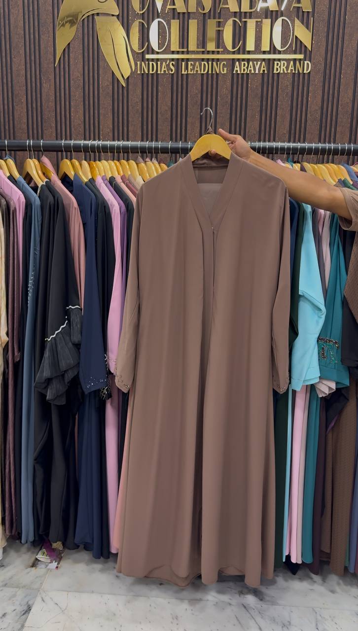 RAFIYA PREMIUM KOREAN ABAYA | COLLER BROWN