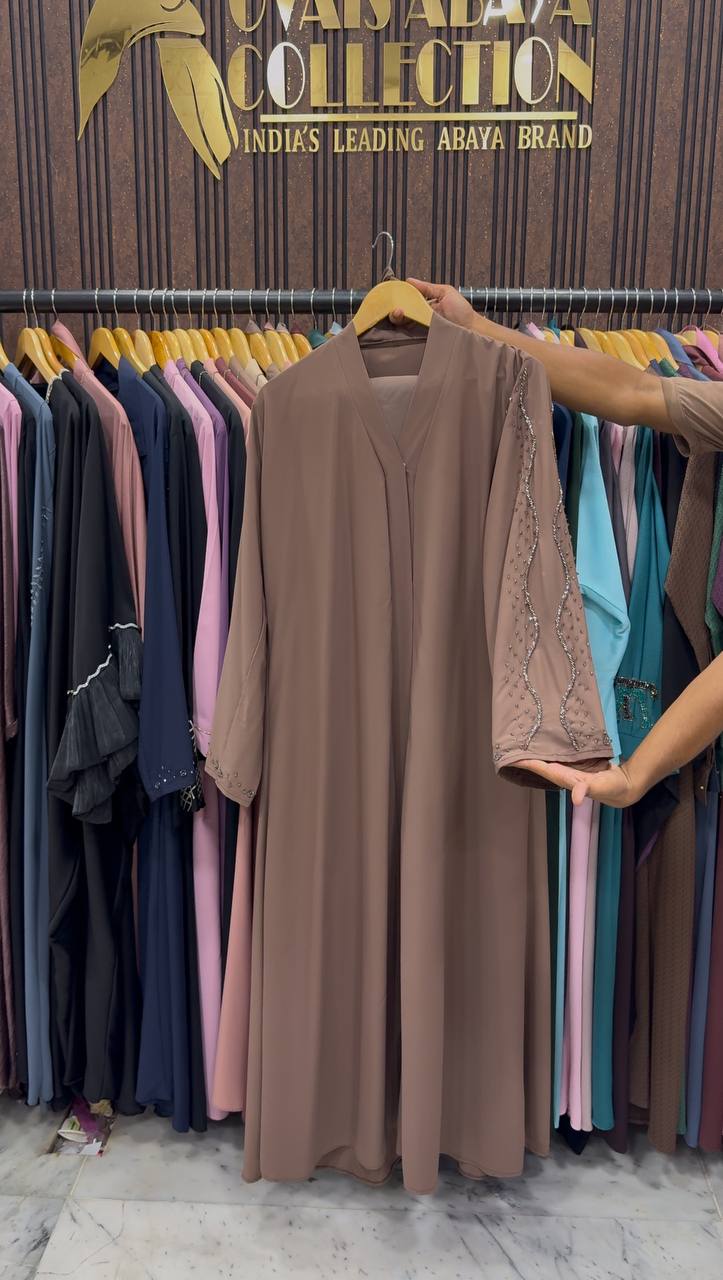 RAFIYA PREMIUM KOREAN ABAYA | COLLER BROWN