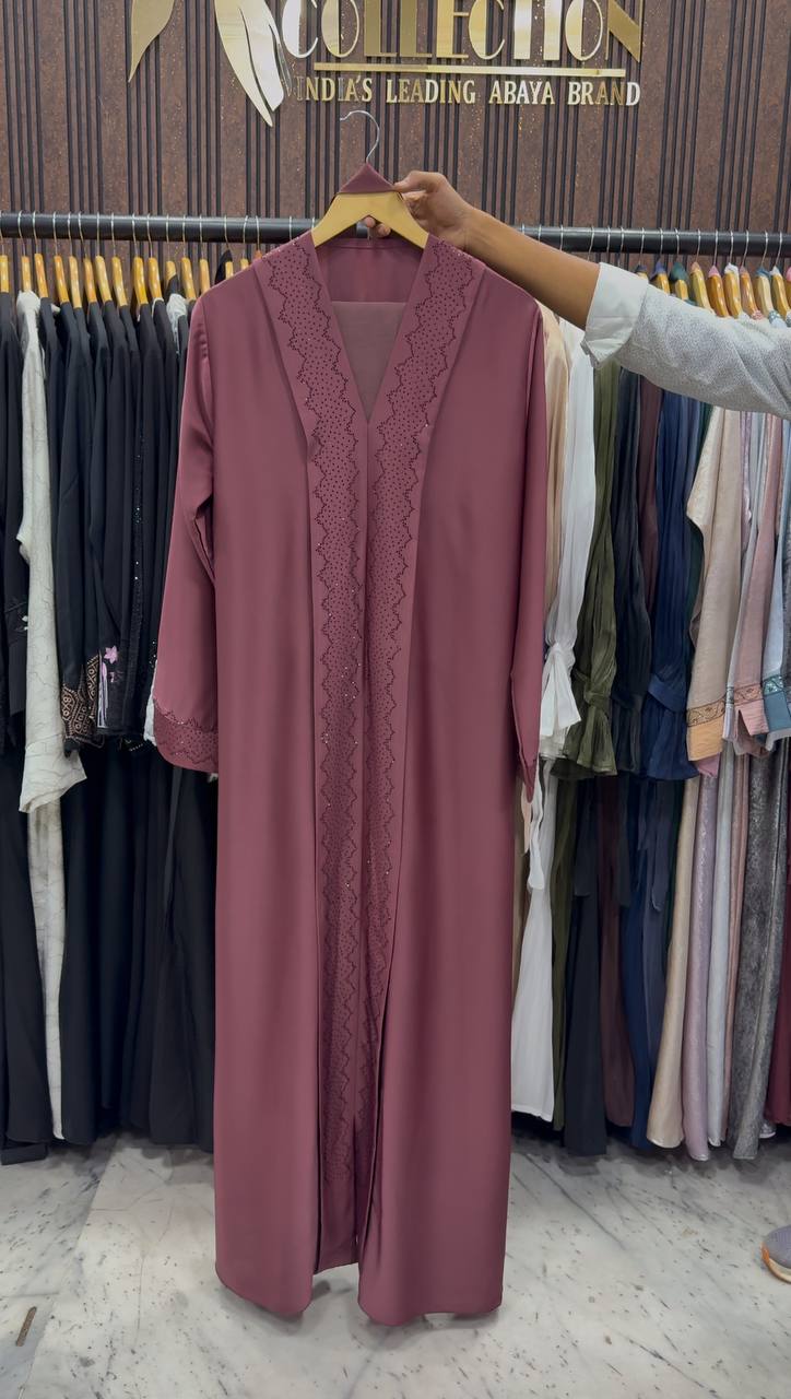 MANNAT KIMONO ABAYA | DUSTY PINK