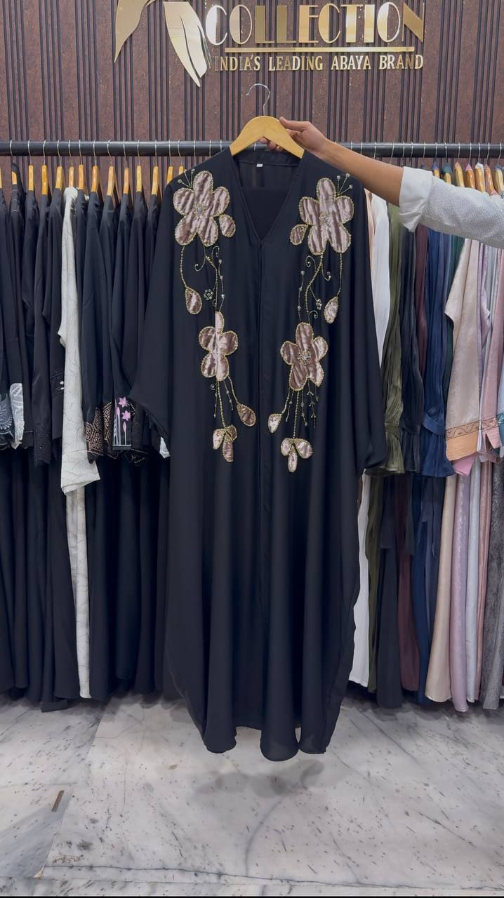 MAAZDA PATCHWORK ABAYA | GOLDEN