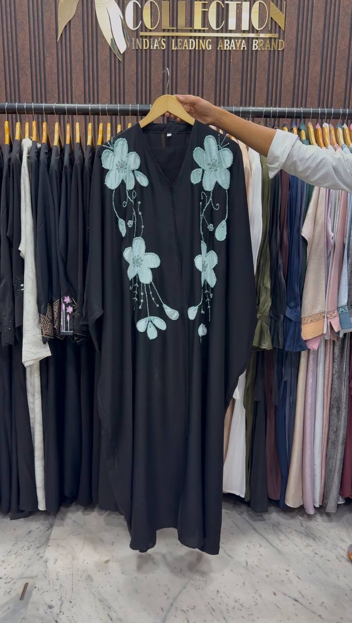 MAAZDA PATCHWORK ABAYA | SEA GREEN