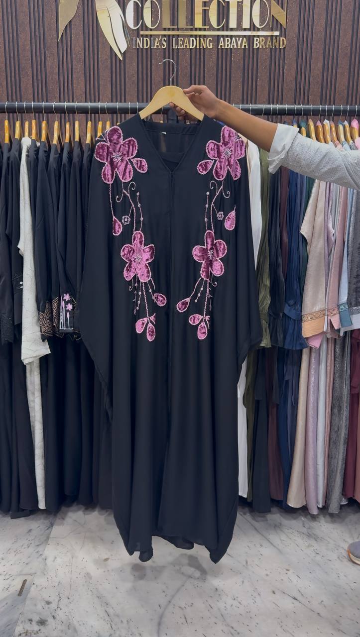MAAZDA PATCHWORK ABAYA | PINK