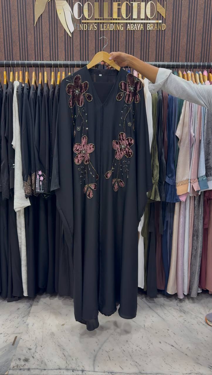 MAAZDA PATCHWORK ABAYA | COFFEE