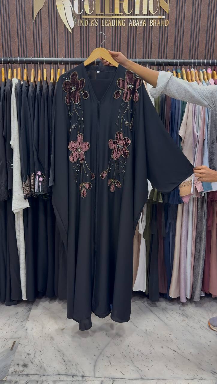 MAAZDA PATCHWORK ABAYA | COFFEE