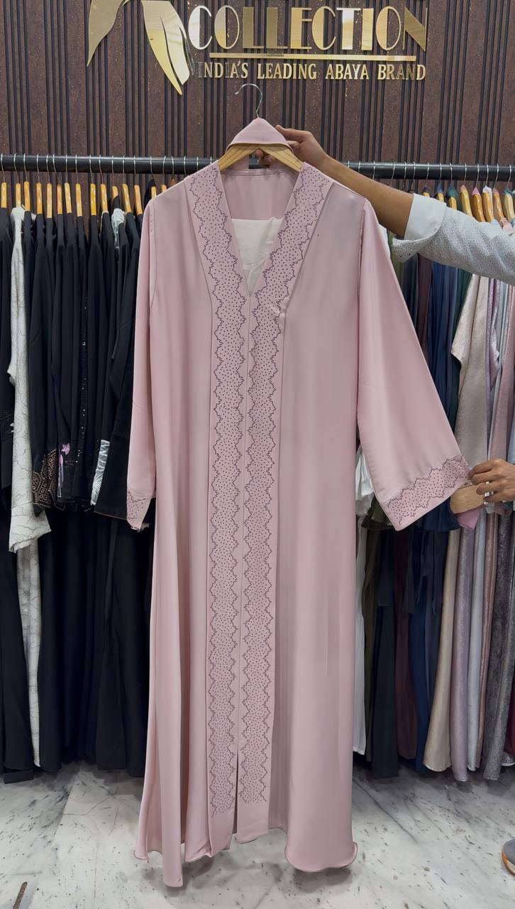 MANNAT KIMONO ABAYA | LITE PINK