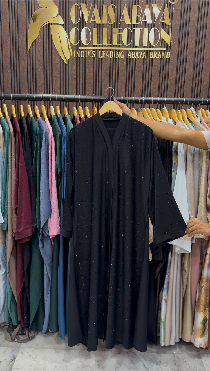 SK A-Line Imported Korean Abaya - BLACK